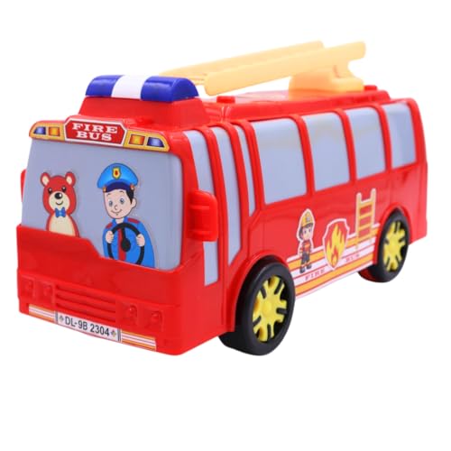 ToyBharat Fire Bus Friction Power