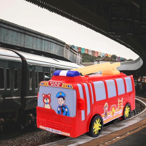 ToyBharat Fire Bus Friction Power