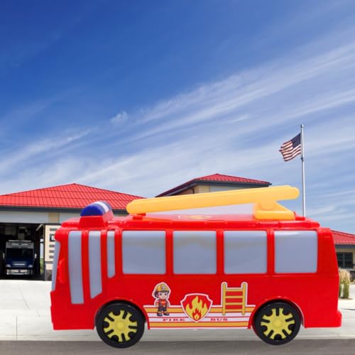ToyBharat Fire Bus Friction Power
