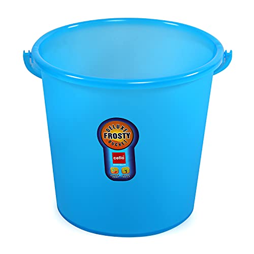 CELLO Plastic Frosty Bucket DLX, 18 Litres, Blue (Clo_Frsty_Bckt_18L_Blu)