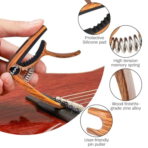 HASTHIP® Guitar Capo for Acoustic and Electric Guitar, Alloy Capo - Image 6