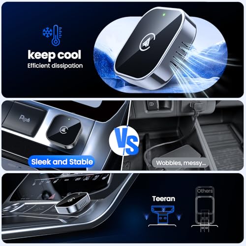 Teeran 2-in-1 Wireless CarPlay &