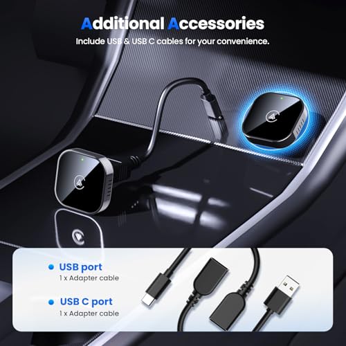 Teeran 2-in-1 Wireless CarPlay &