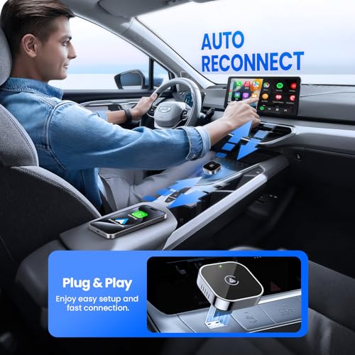 Teeran 2-in-1 Wireless CarPlay &