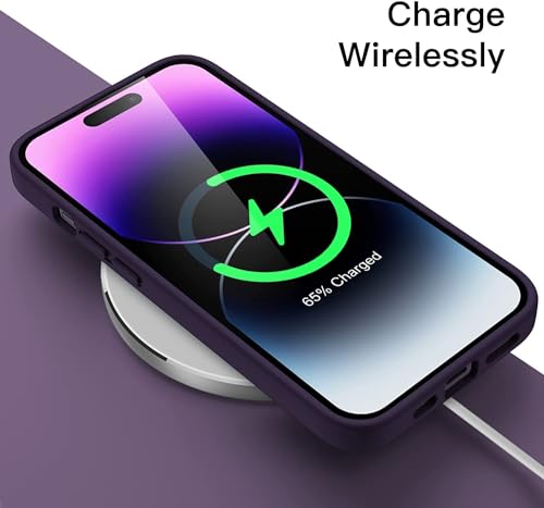 Amazon Basics Basic Case for iPhone 14 pro (Silicone_Deep Purple) - Image 6