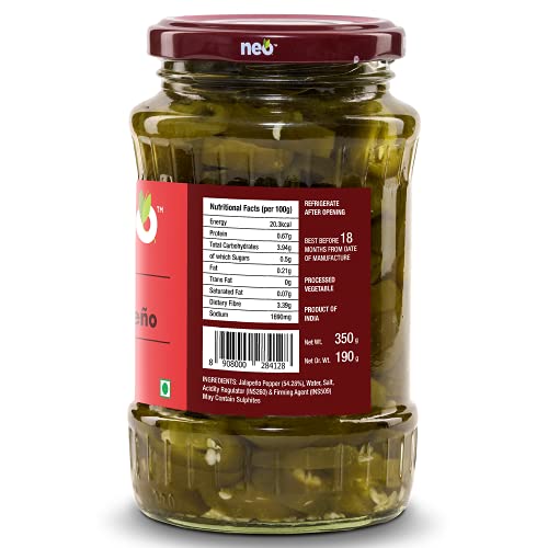 Neo Sliced Jalapenos 350g I