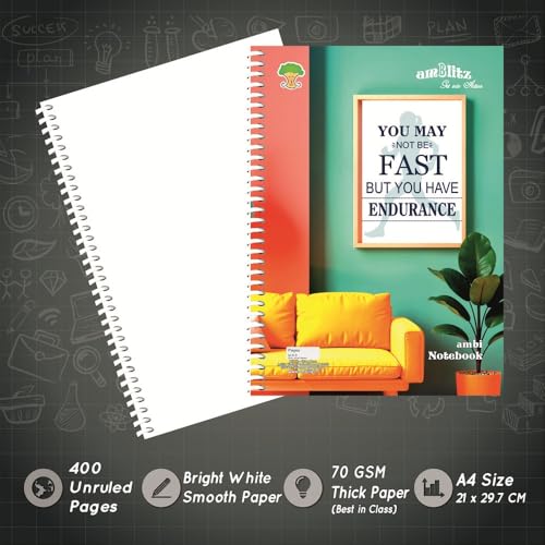 amblitz Spiral Notebook | UnRuled
