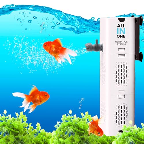 Buraq Pets XQP- 500F Aquarium Filter | 6W | 500 L/H for 2-2.5 ft Fish Tank