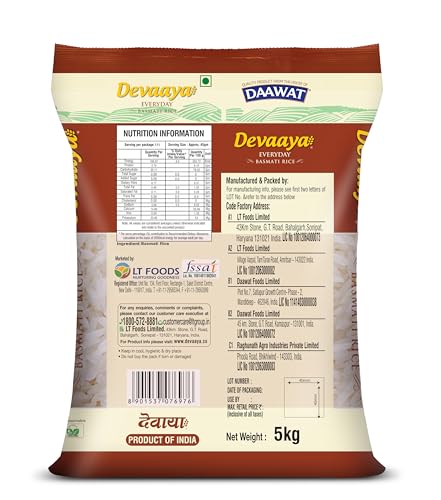Devaaya Everyday basmati Rice, 5Kg - Image 2