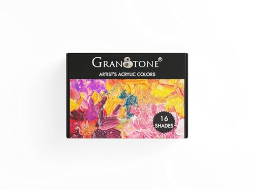 GRANOTONE Acrylic Paint Set 16 x 50ml Water Based Multicolor Colours - Image 5