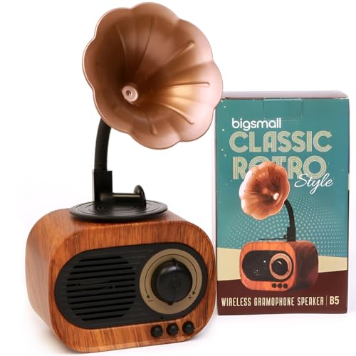 Bigsmall Vintage Retro Gramophone Bluetooth