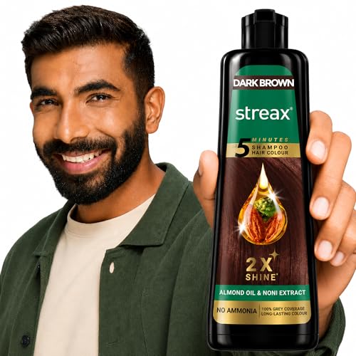 Streax Shampoo Hair Colour Dark