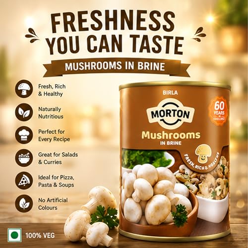 Morton By Birla Mushrooms in Brine 800 Gm - Image 2