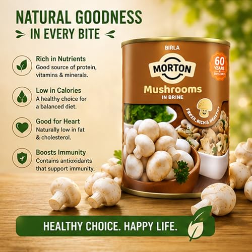 Morton By Birla Mushrooms in Brine 800 Gm - Image 3