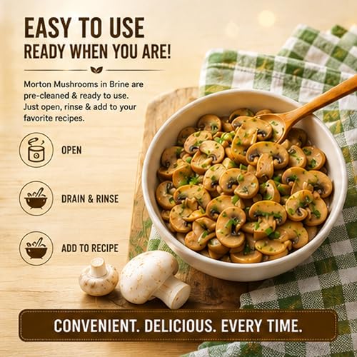 Morton By Birla Mushrooms in Brine 800 Gm - Image 6