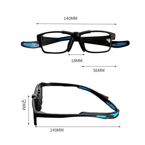 CLUB BOLLYWOOD Basketball Goggles, Black