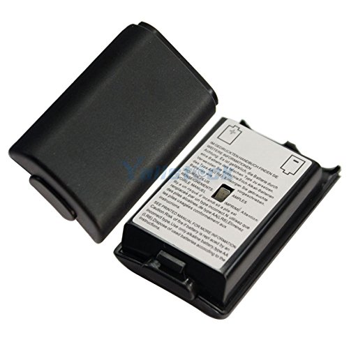 Xbox 360 Controller Replacement Battery Pack Cover Shell BLACK - Image 3