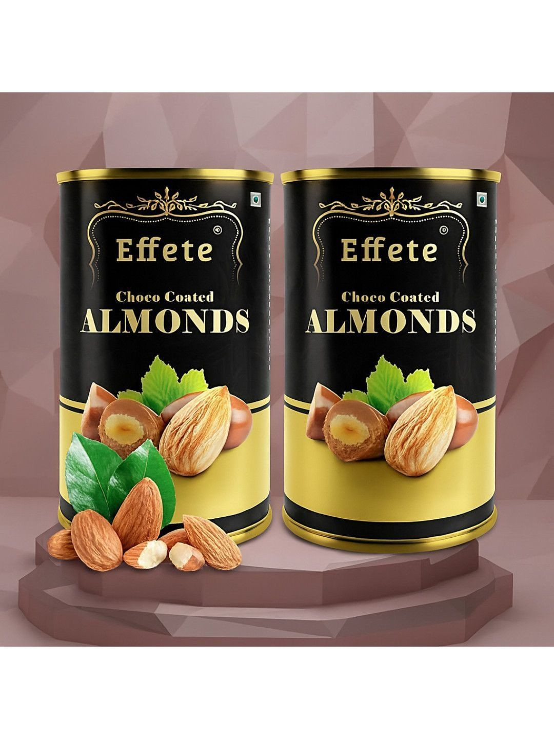 DeoDap Set Of 2 Choco Coated Almonds Chocolate Tin Pack - Image 4