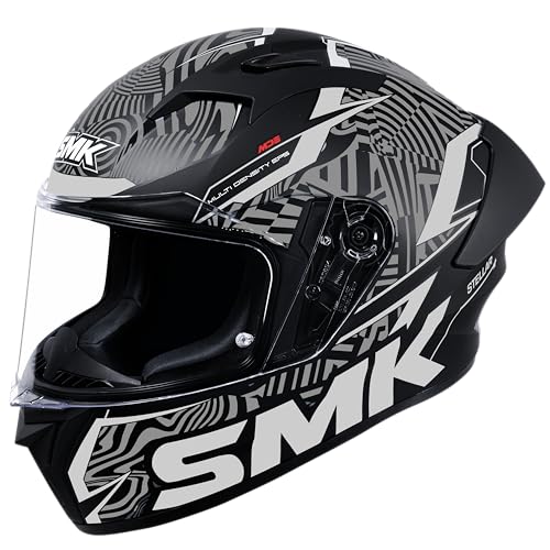 SMK Stellar Sports FURY ISI, DOT and ECE 06 Certified Helmet with Pinlock 30 (GL266 - L)