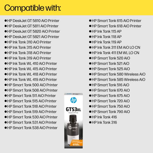 HP GT53XL 135-ML Black Original Ink Bottle - Image 4
