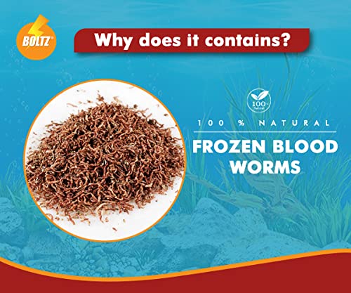 BOLTZ Freeze‑Dried Blood Worms Fish