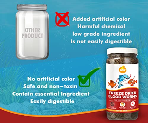 BOLTZ Freeze‑Dried Blood Worms Fish