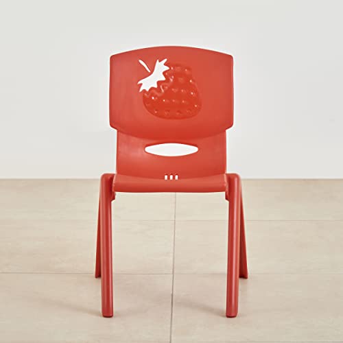 Home Centre Zack Red Textured Polypropylene Kids Chair - Image 3