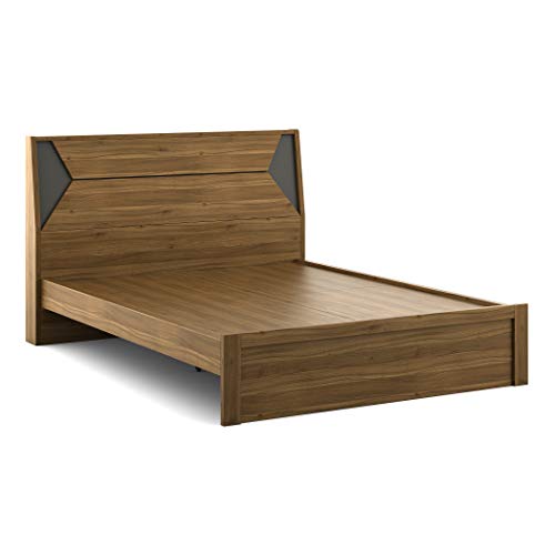 Home Centre Quadro Edge Queen Bed - Brown - Image 3