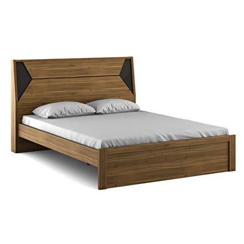 Home Centre Quadro Edge Queen Bed - Brown - Image 4