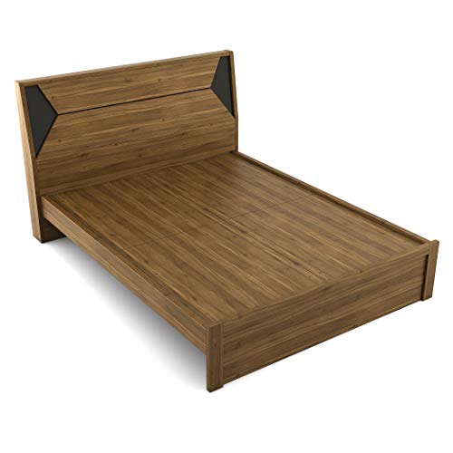 Home Centre Quadro Edge Queen Bed - Brown - Image 6