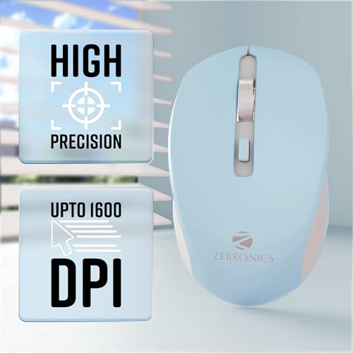 ZEBRONICS Zeb-Jaguar Wireless Mouse, 2.4GHz