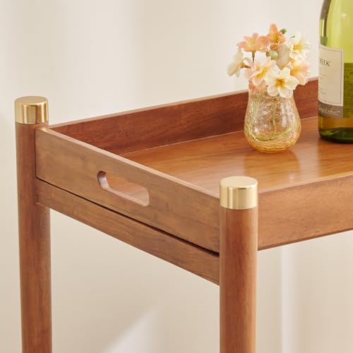 Home Centre | Amanda Serving Trolley | for Kitchen and Bar | Brown - Image 6