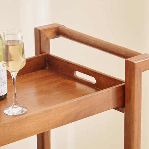 Home Centre | Amanda Serving Trolley | for Kitchen and Bar | Brown - Image 7