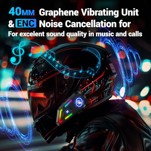 EDYELL Motorcycle Helmet Bluetooth