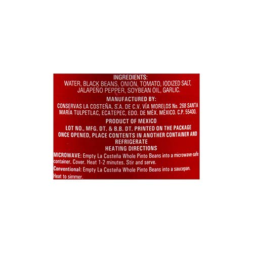 La Costena Whole Black Beans Tin, 560Gram - Image 3