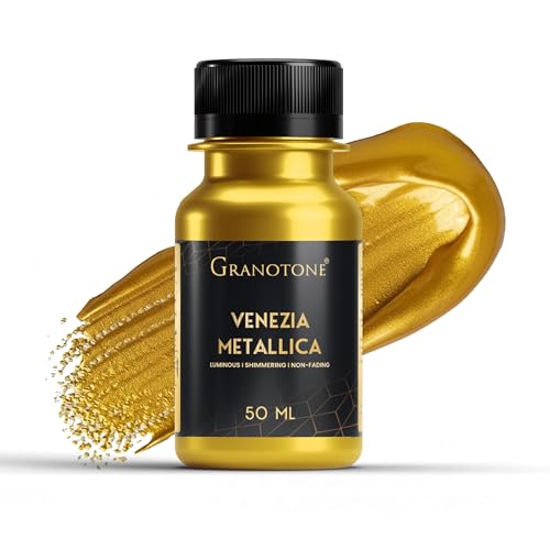 GRANOTONE Venezia Metallic Acrylic Paint Gold 50ml Extra Sheen