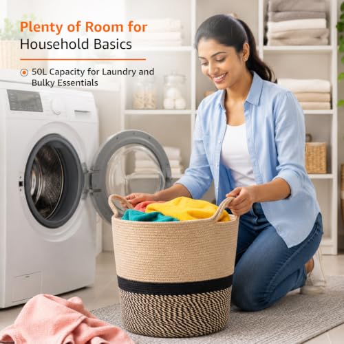 amazon basics Polycotton Basket Large
