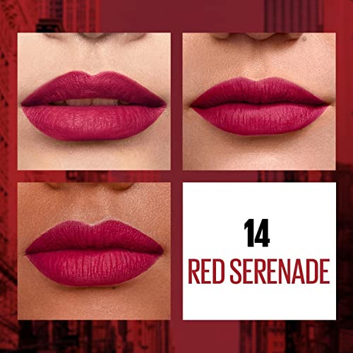 Maybelline New York Sensational Liquid Matte Lipstick, 14 Red Serenade - Image 4