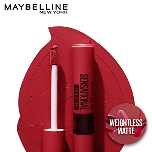 Maybelline New York Sensational Liquid Matte Lipstick, 14 Red Serenade - Image 5