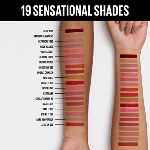 Maybelline New York Sensational Liquid Matte Lipstick, 14 Red Serenade - Image 7