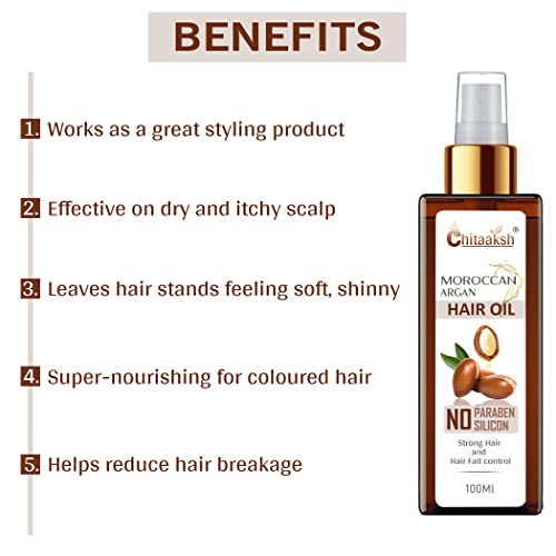 Argan Hair Oil, Strengthens Dull