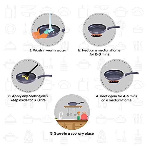 Wonderchef Platinum Plus Set Black Non-Induction Base, 3 + 1 - Image 7