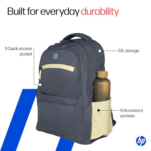 HP Campus Core 16 Laptop Backpack - Grey - Image 4