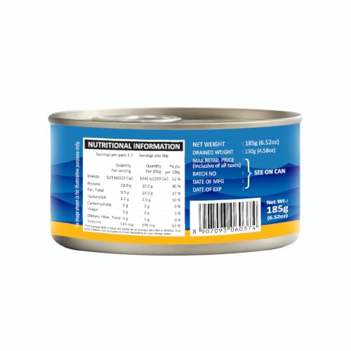 Tasty Nibbles Light Meat Tuna Chunks in Sunflower Oil, 185 g X 2 - Image 3
