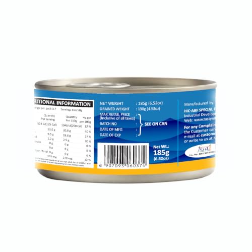 Tasty Nibbles Light Meat Tuna Chunks in Sunflower Oil, 185 g X 2 - Image 4