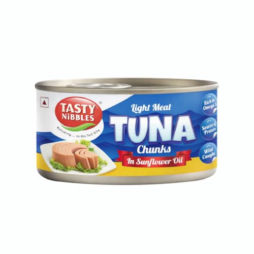 Tasty Nibbles Light Meat Tuna Chunks in Sunflower Oil, 185 g X 2 - Image 6