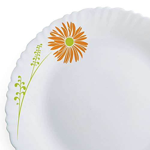 Cello Opalware Dazzle Livid Lilac Floral Dinner Set, 19Pcs, White - Image 7