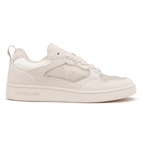 U.S. Polo ASSN. Zira Off White Sneakers Shoes with Premium Upper - Image 6