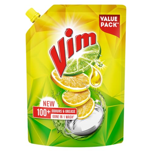 Vim Dishwash Liquid Gel Lemon 900 ml Refill Pouch