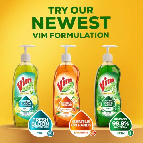 Vim Dishwash Liquid Gel Lemon 900 ml Refill Pouch - Image 7